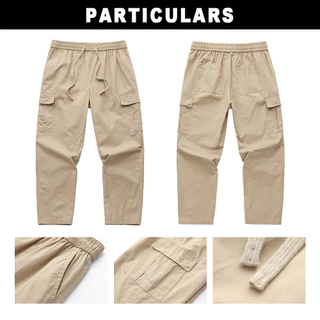 URBAN PIPE Cargo Pants ผู้ชายธรรมดาแฟชั่นที่มีคุณภาพสูงผ้าฝ้าย100%กางเกงลำลองตรง 42917