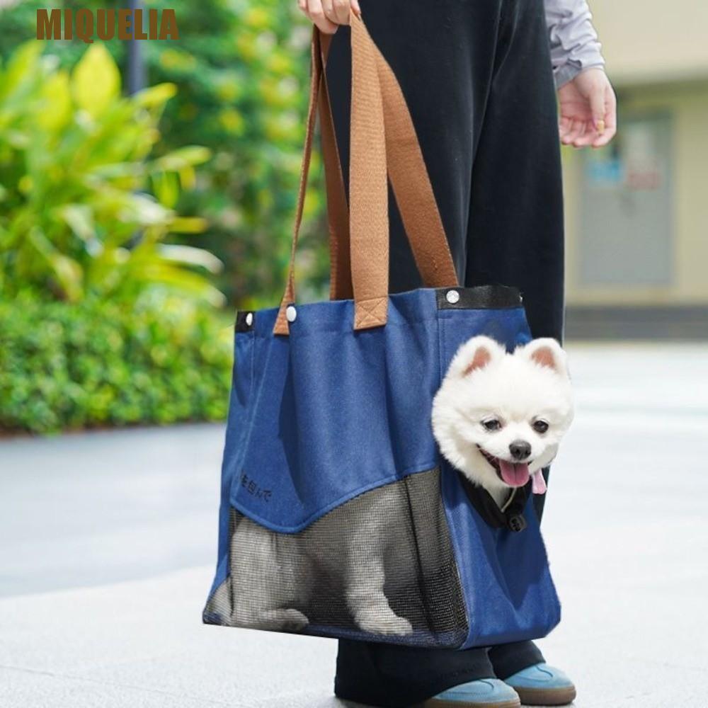 MIQUELIA Pet Outing Bag, with Hole Anti-Escape Puppy Sling Bag, Portable Single-Shoulder Large Capac