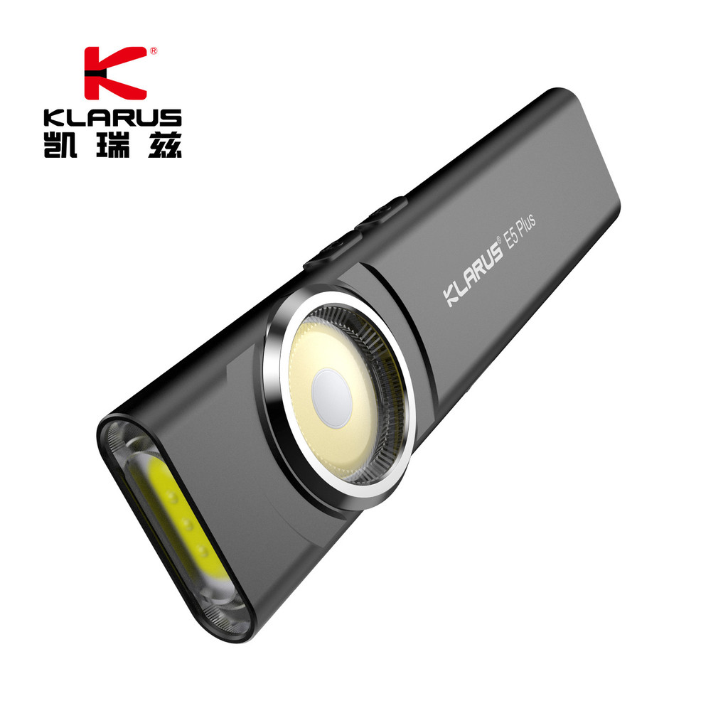 KLARUS KLARUS E5PLUS ไฟฉายขนาดเล็ก Dual Light Source กลางแจ้งในครัวเรือนแม่เหล็ก EDC แบบพกพาชาร์จ