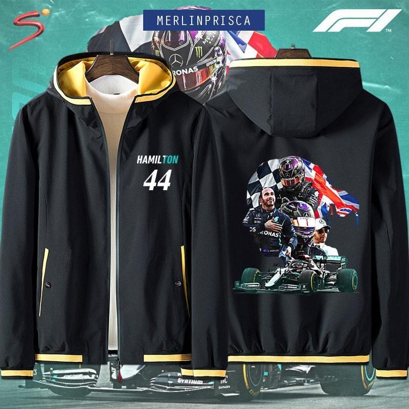 Fleet Little Black Hamilton Jacket สำหรับทั้งผู้ชายและผู้หญิง ซีซัน 2021F1