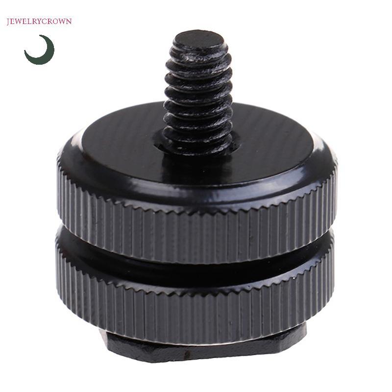 1/4 Hot Shoe Mount Phone Holder Dual Nut Cold Shoe Adapter Braet Accessories [VN]