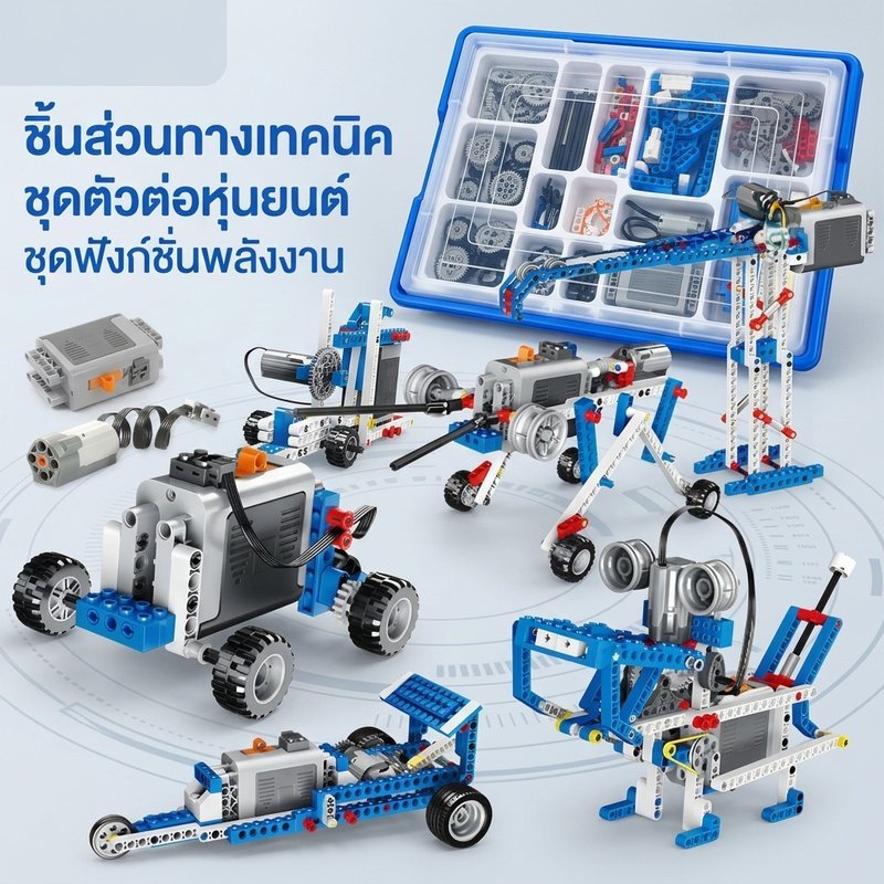 บล็อกตัวต่อเทคนิค ชุดหุ่นยนต์ MOC ชิ้นส่วนไฟฟ้า ABS ของเล่นเสริมทักษะ เด็ก 9686 ชิ้น เลโก้เข้ากันได้ – โปรปัง