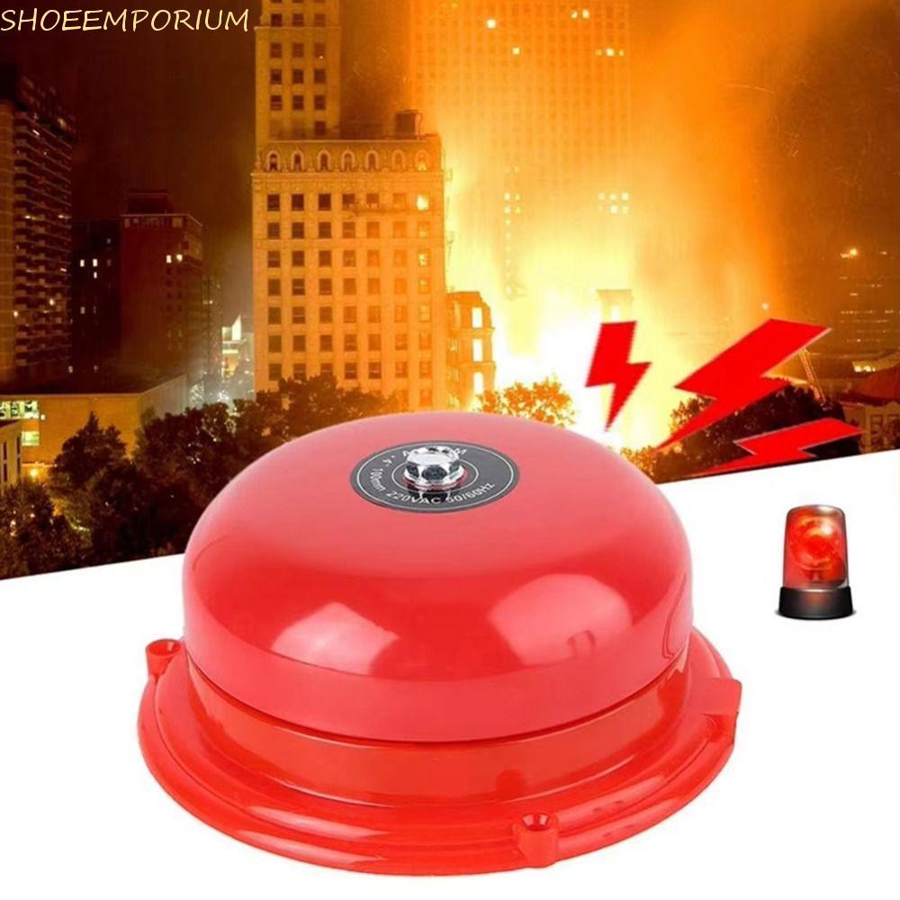 SHOEEMPORIUM ภายใน Strike Alarm Bell, AC 220V โลหะ Point Fire Alarm, สะดวกกันน้ําไฟฟ้า Bell ภายใน St
