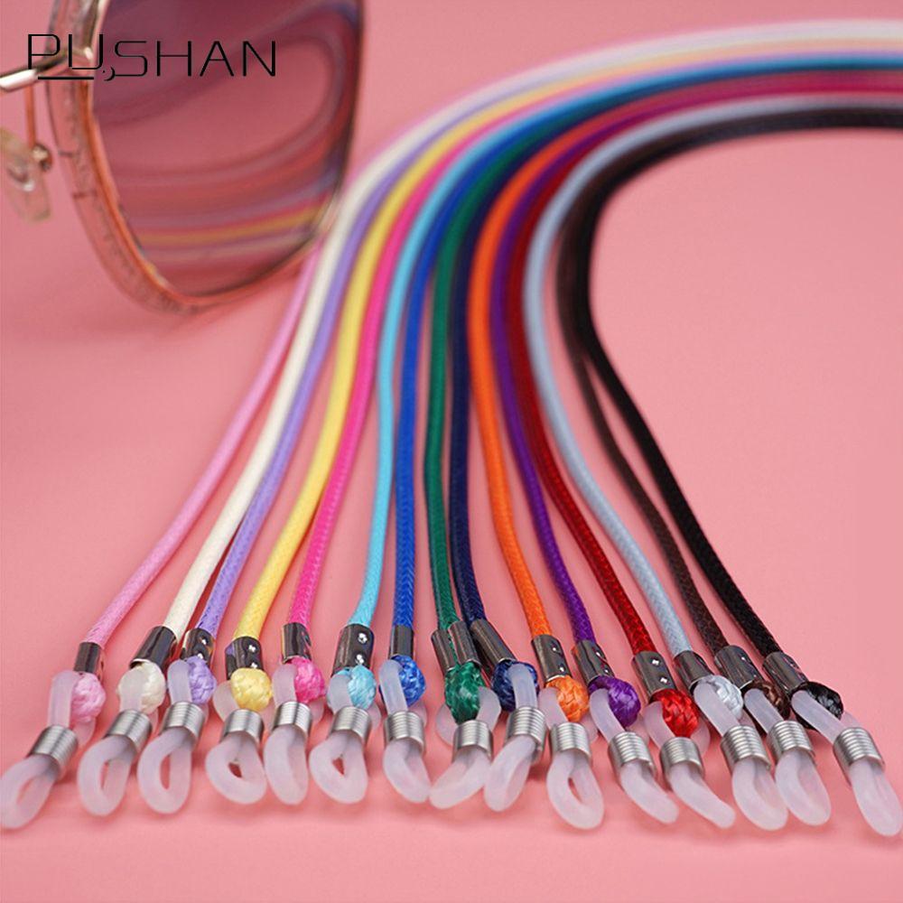 PUSHAN สายคล้องแว่นตาแบบไม่เลื่อน อุปกรณ์เสริมสำหรับแว่นตา