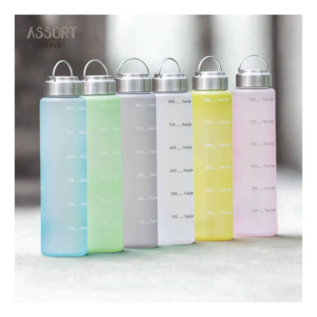 Atlas water bottle 1 liter with time marker AQJB-1000 【from Japan】