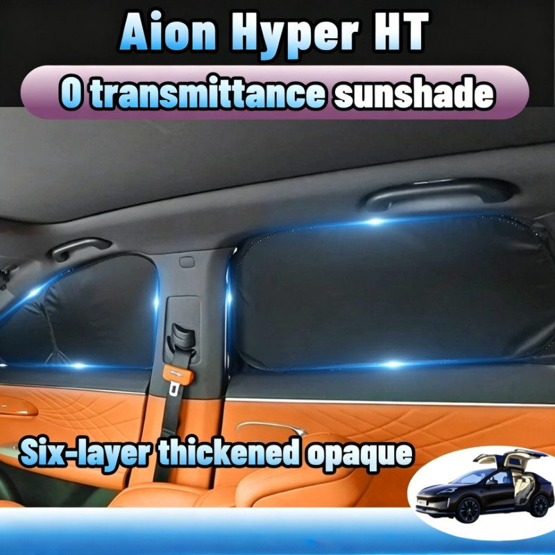 ม่านบังแดดรถยนต์ Hyptec ht/Hyper ht UVPROTECT กันความร้อน 6 ชั้น ฉนวนกันร้อน หน้าต่างรถ ยืดหยุ่นสูง ตกแต่ง บังแดด XR6T