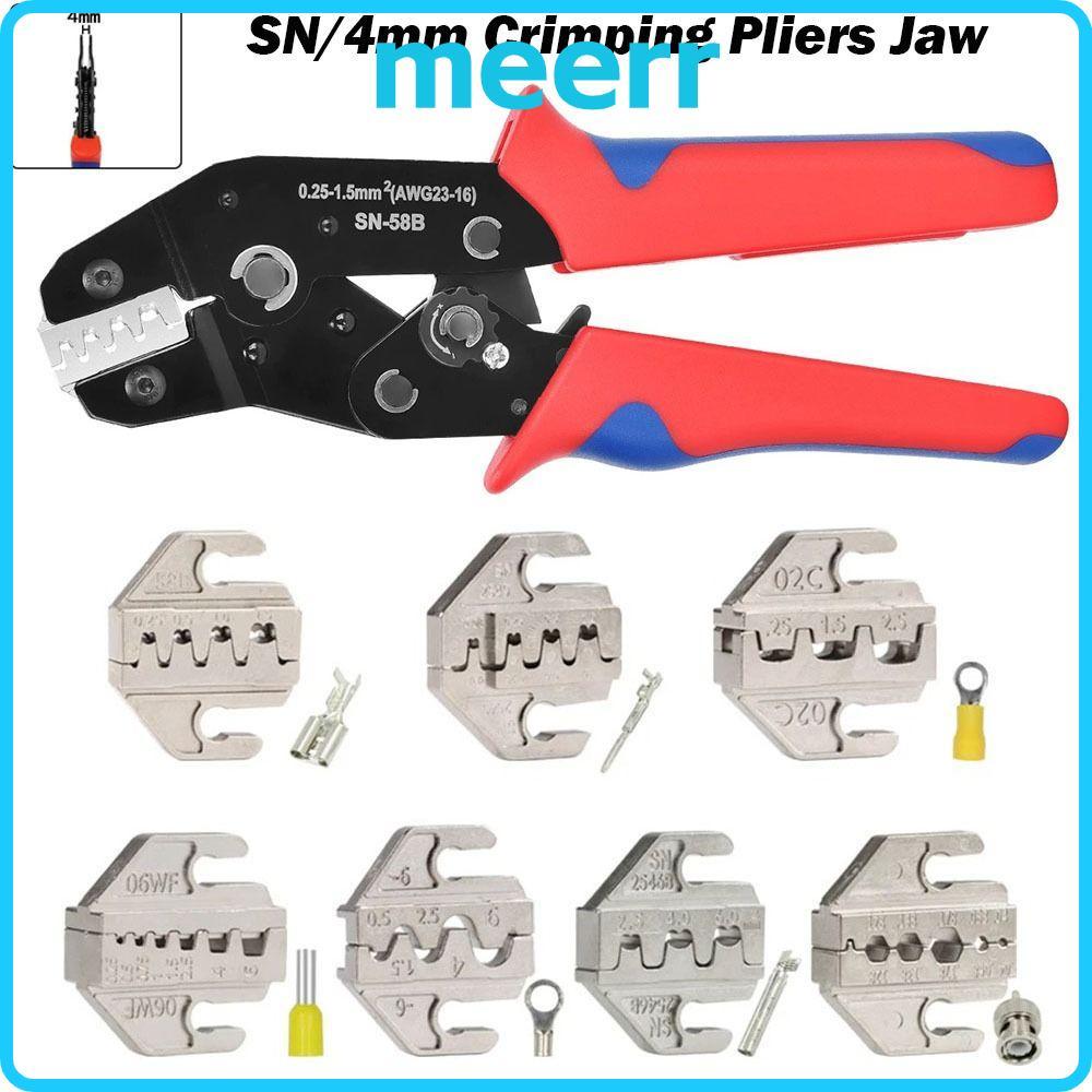 MEERR CRIMPING คีมขากรรไกร, 06WF 2549 03H โลหะผสม SN CRIMPING คีม Jaw, SN-2546B 02C 48B 58B กว้าง 4 