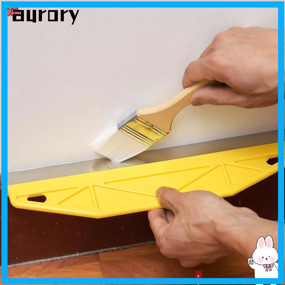 AURORY Paint Shield Edger, Yellow Heavy-Duty Wall Painting Tool, Edge-Damping Handle Plastic Metal P