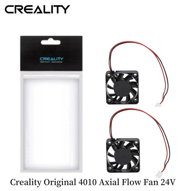 2pcs Creality Original 4010 พัดลม, 3D เครื่องพิมพ์อุปกรณ์เสริม 4010 Axial Flow พัดลม 24V, Extruder H