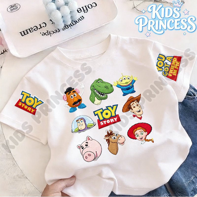 COD KIDS PRINCESS 2026 ตัวละครการ์ตูนแอนิเมชั่น เสื้อที ผ่อนคลาด เสื้อเชิ้ต สำหรับเพศชายและหญิง 90-150CM C105