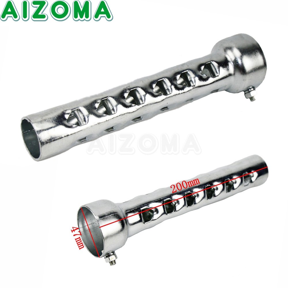 OT Motorcycle 8" Long Removable Muffler Silence DB Killer Noise Sound Eliminator Can For Harley Spor