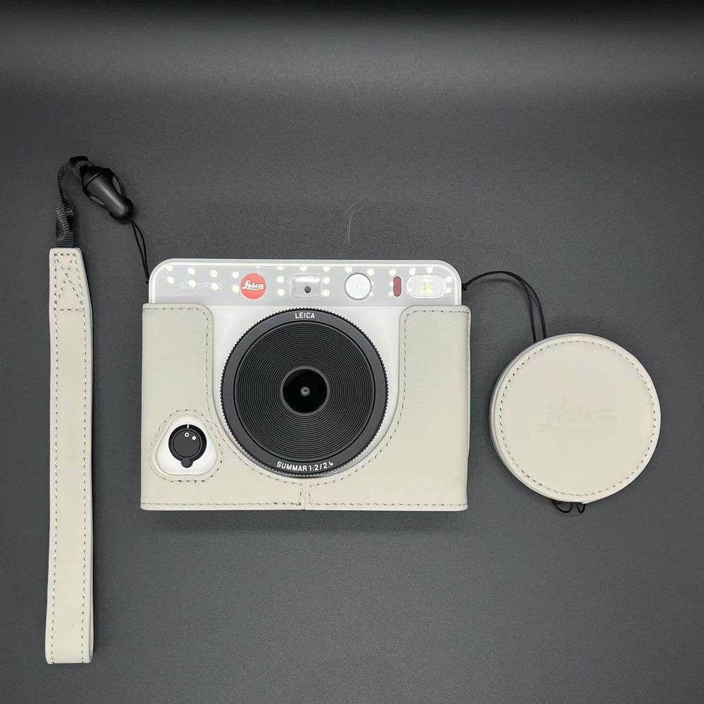 Leica leica SOFORT2 กระเป๋ากล้องป้องกันกรณี sofort 2 เคสหนังโพลารอยด์อุปกรณ์เสริมกระเป๋าเก็บกระเป๋าค