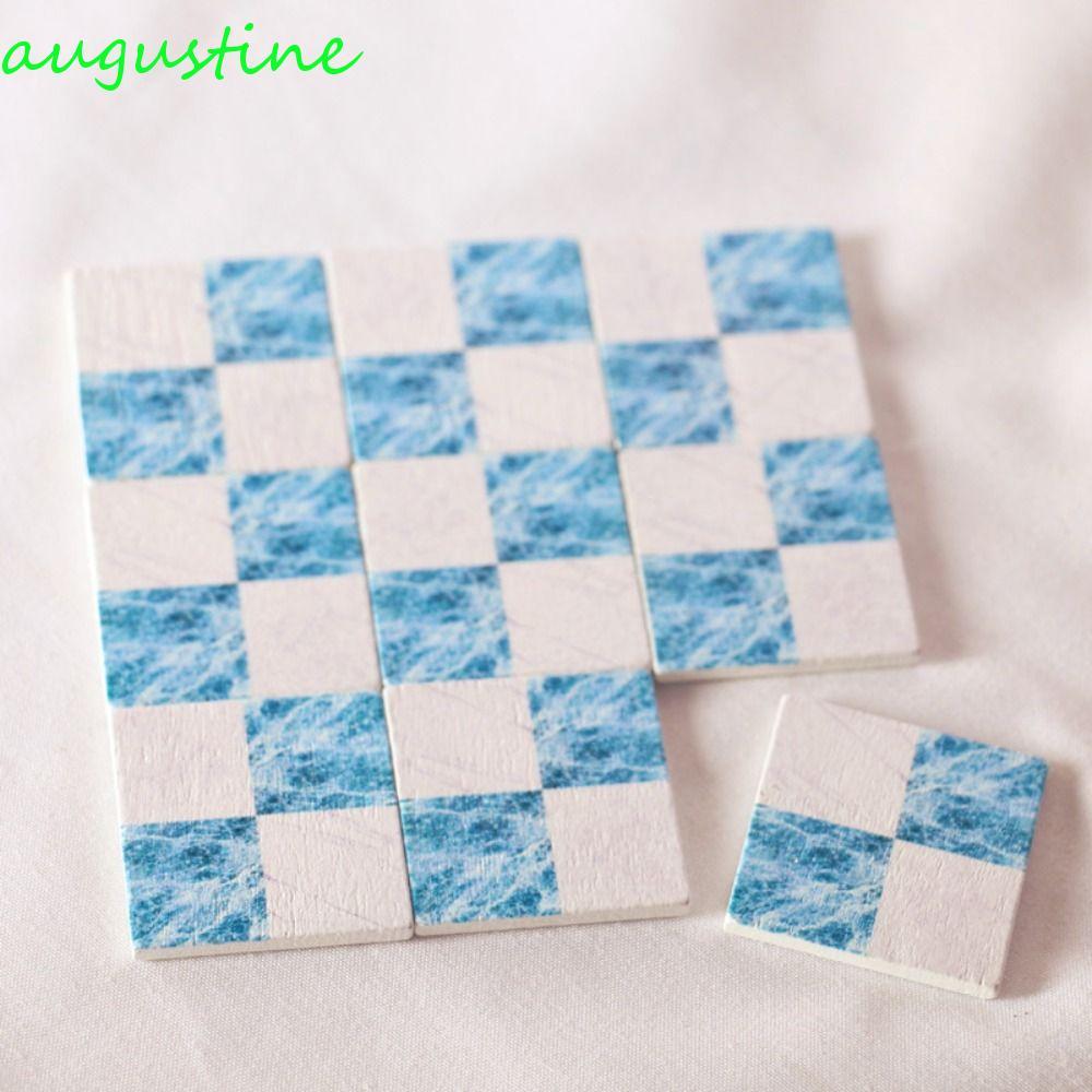 AUGUSTINE 9 ชิ้น/เซ็ต 1:6/1:12 บ้านตุ๊กตาเฟอร์นิเจอร์, DIY บ้านตุ๊กตาอุปกรณ์พื้นไม้, ของเล่นเพื่อการ
