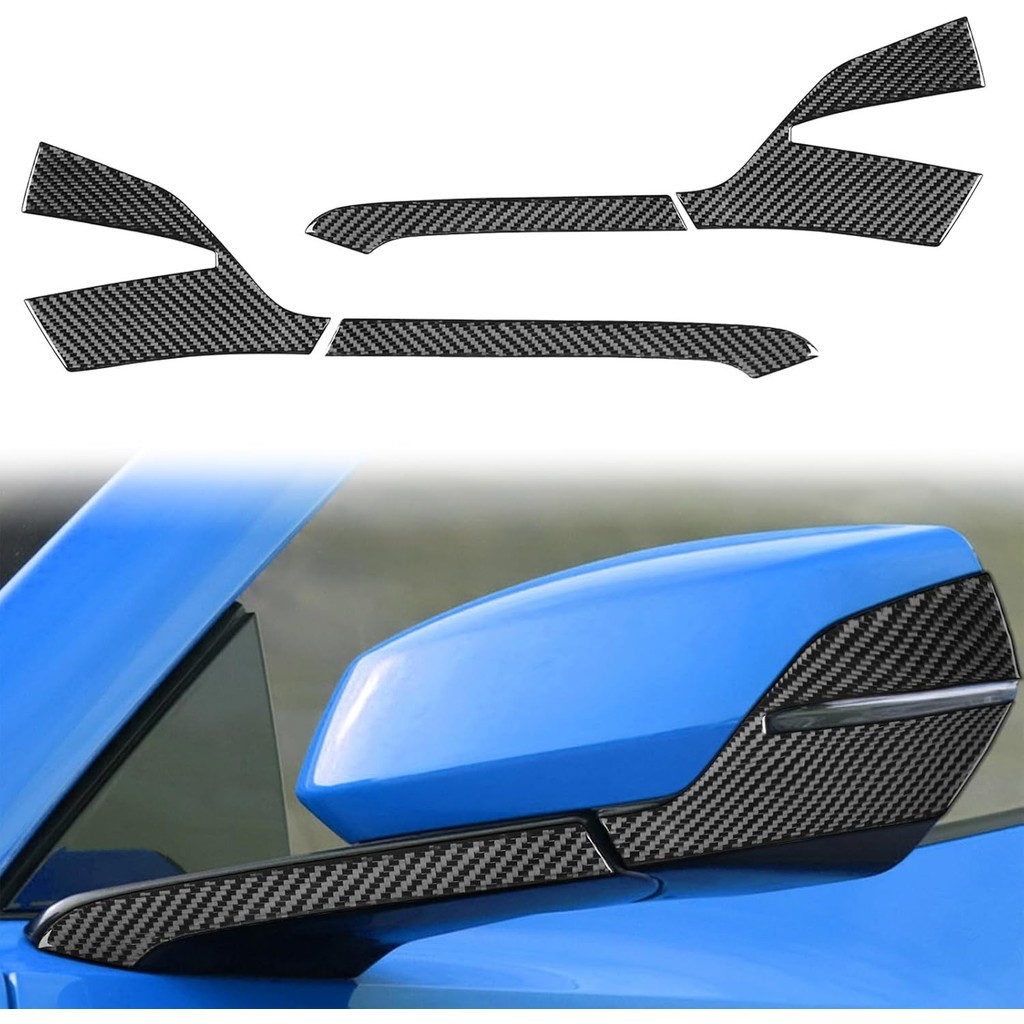 ฝาครอบกระจกคาร์บอนไฟเบอร์แท้ใช้งานร่วมกับ Corvette C8 2020-2025, กระจกมองหลังด้านข้างสําหรับ Stingra