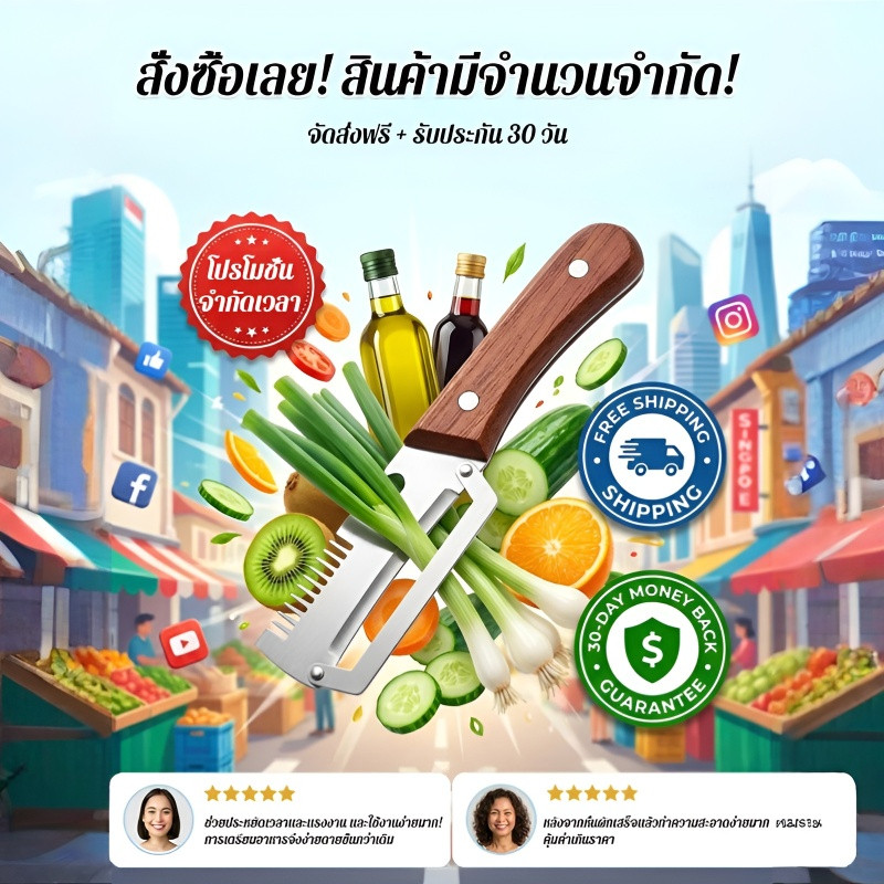 เครื่องซอยต้นหอม สแตนเลส 304 แบบพกพา มีดซอยพริก อุปกรณ์หั่นผักอเนกประสงค์ มีดหั่นซอยฝอย ทำอาหารง่ายขึ้น ช่วยประหยัดเวลา งานประณีต สวยงาม สำหรับแม่บ้านยุคใหม่