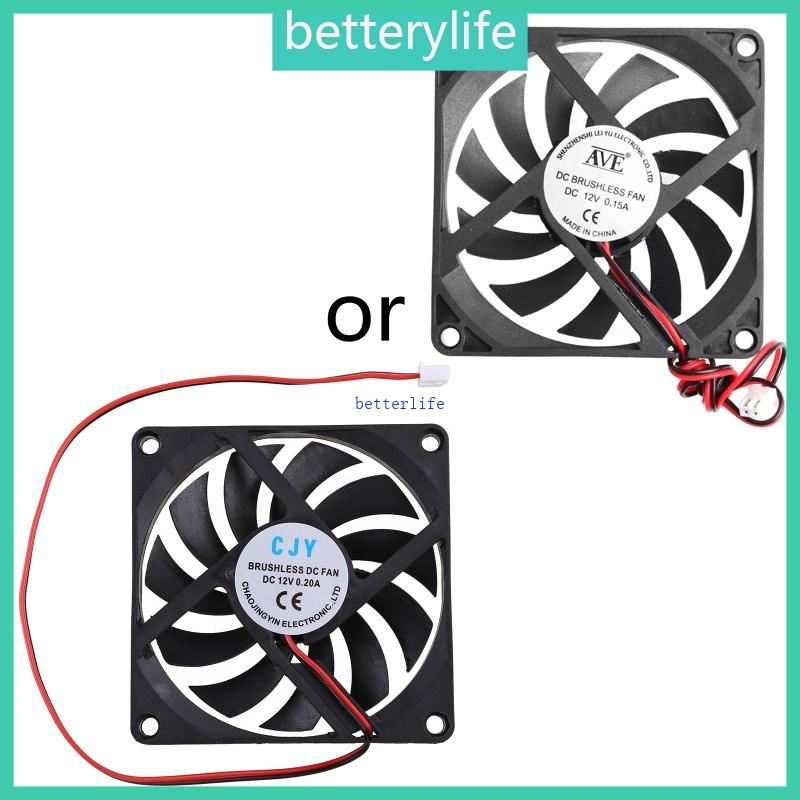 BTF 8010 DC พัดลมระบายความร้อนแบบไม่มีแปรง DC12V 0 15A 9 06in 2 ขาสายไฟสําหรับ PC C