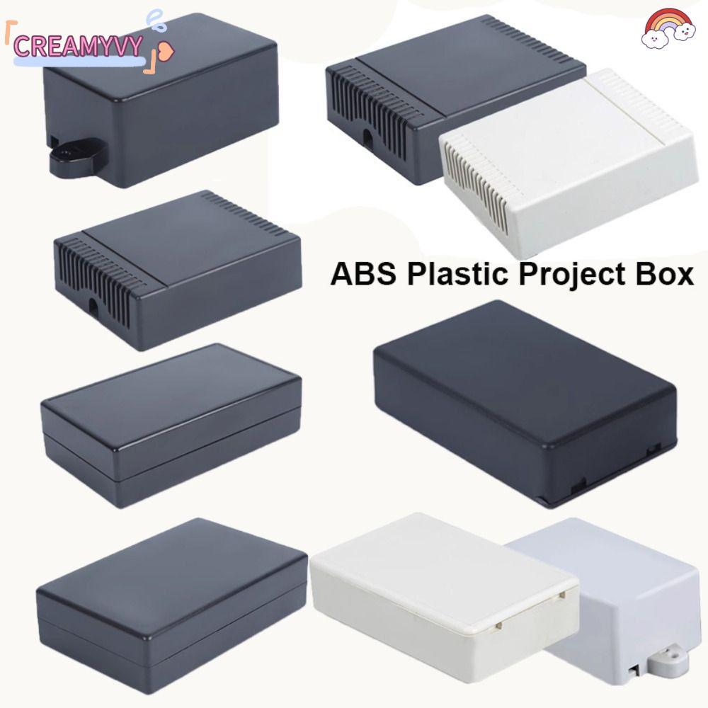 โครงการฝาครอบกันน้ํา CREAMYVY พร้อมสกรูตัวควบคุม PLC ที่อยู่อาศัยกล่องพลาสติก ABS