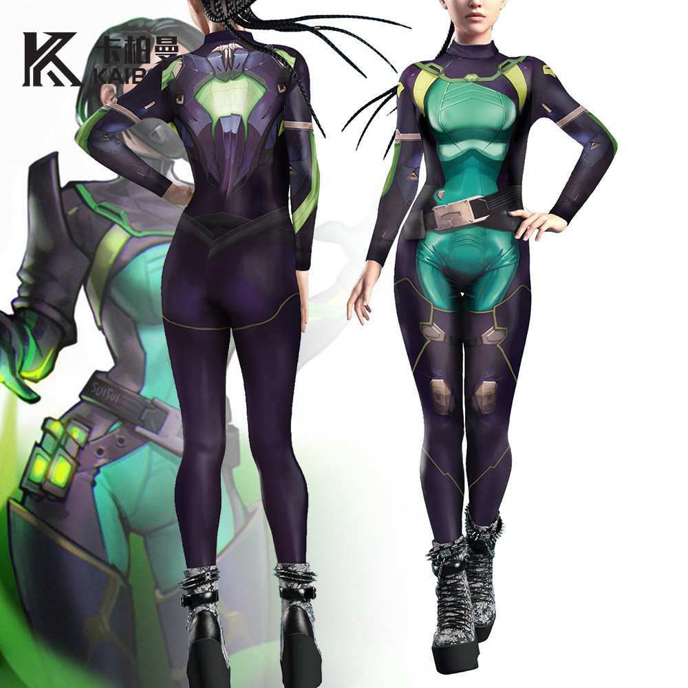 [cos Clothing Male] 2025 Tights cospay Fearless Contract Viper Cosplay Digital Printing Viper Perfor