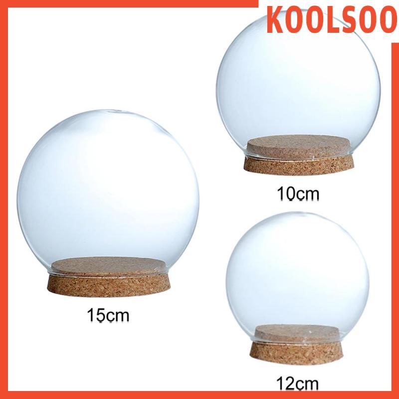 [Koolsoo] Glass Ball Shape Dome/Cloche Display ตกแต่งต่างๆและอุปกรณ์เสริมพร้อม