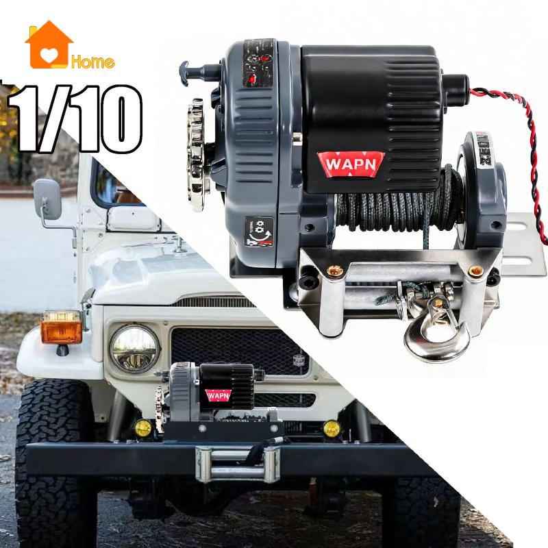 [นานาaa] RC Crawler Winch โลหะติดตั้งง่าย RC รถส่วน 1 10 Scale อุปกรณ์เสริมสําหรับ Crawler RC อุปกรณ