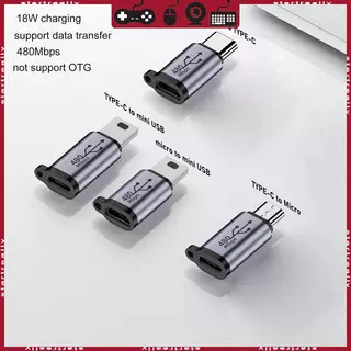 ST Micro USB เป็น Mini USB Type-C อะแดปเตอร์ USB-C หญิงเป็น Micro USB ชายอะแดปเตอร์แปลงอลูมิเนียม