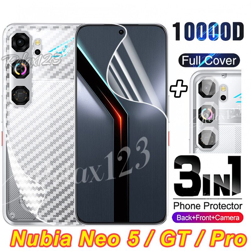 สําหรับ ZTE nubia Neo 5 GT 5G 3in1 ด้านหน้ากลับเลนส์ Hydrogel ฟิล์มสําหรับ Nubia Neo 5 Pro Neo5GT Ne