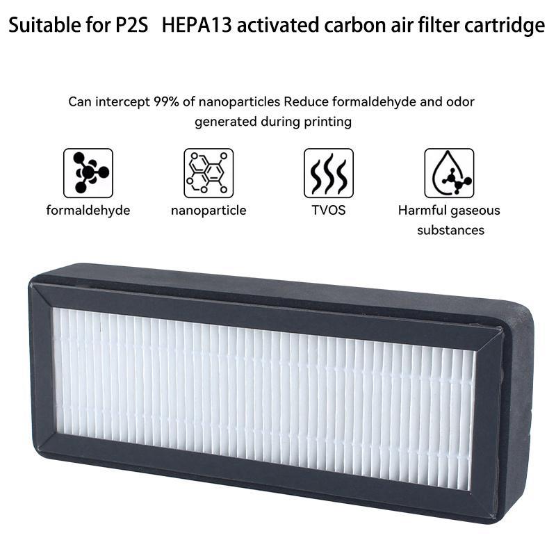 KILIG P2S อัพเกรด Air Fiter สําหรับ Babambu Lab P2S กรอง HEPA 13 เปิดใช้งานคาร์บอน Combo Air FILTER 