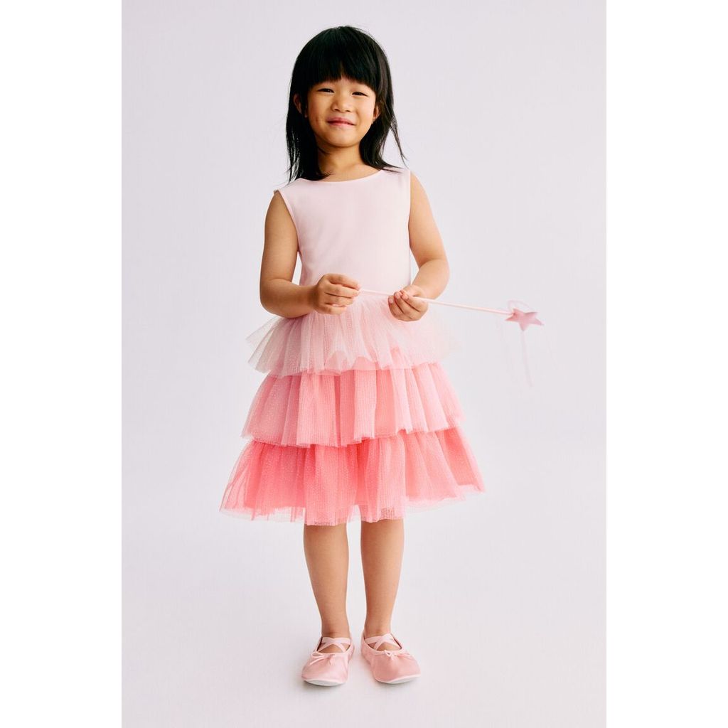 H&M(เอชแอนด์เอ็ม) เดรสกระโปรงทรงฟลาร์ Girls Flared-skirt dress 1290290_4