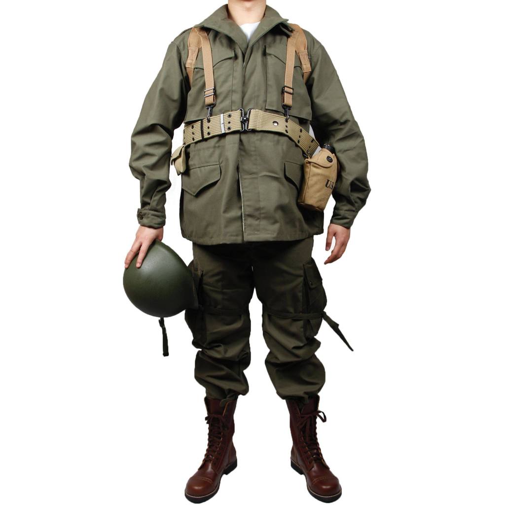 ZWJPW/American Retro M43 Jacket Coat M1945 Mountain Bag Combine Anti-Beauty Support Copy Equipment