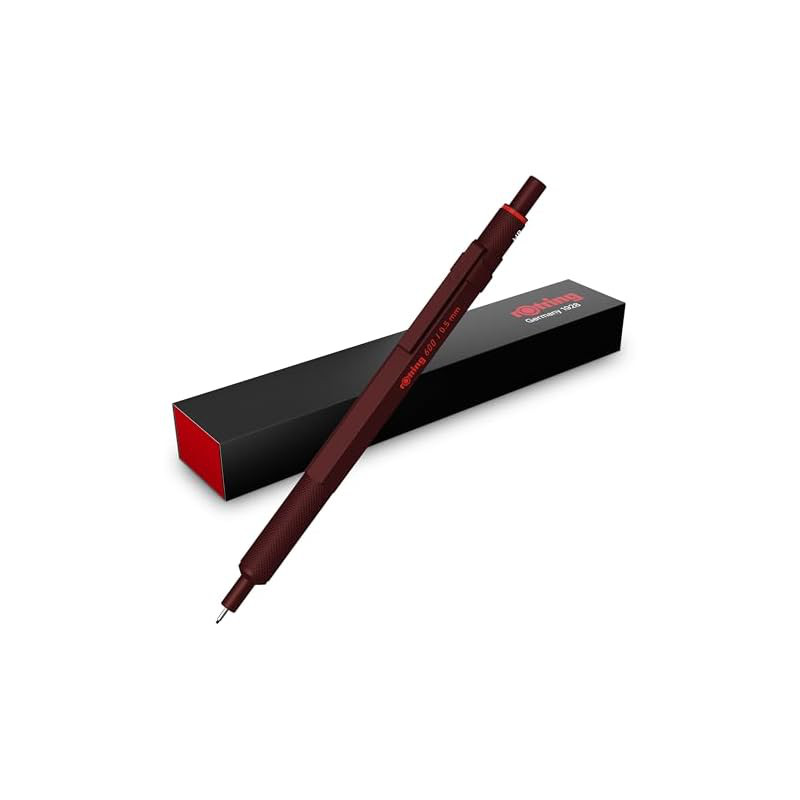 rOtring 600 mechanical pencil in chocolate truffle color, 0.5mm, comes in a decorative box.
