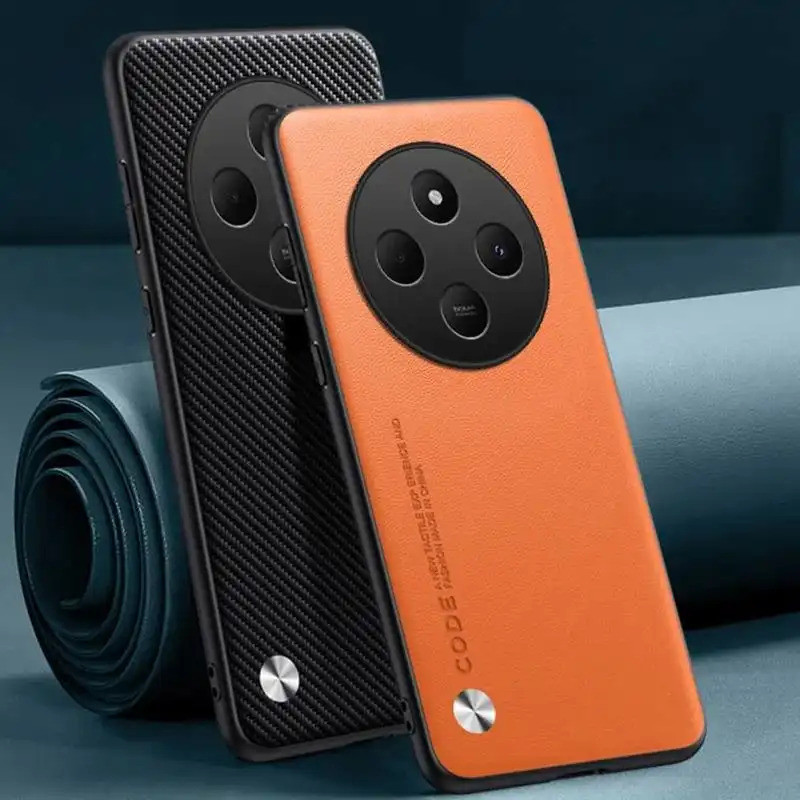 หรูหรา PU หนังสําหรับ Xiaomi Redmi 14C 14 C ปกหลังซิลิโคนเต็มรูปแบบเคสโทรศัพท์สําหรับ Redmi14 C Redm