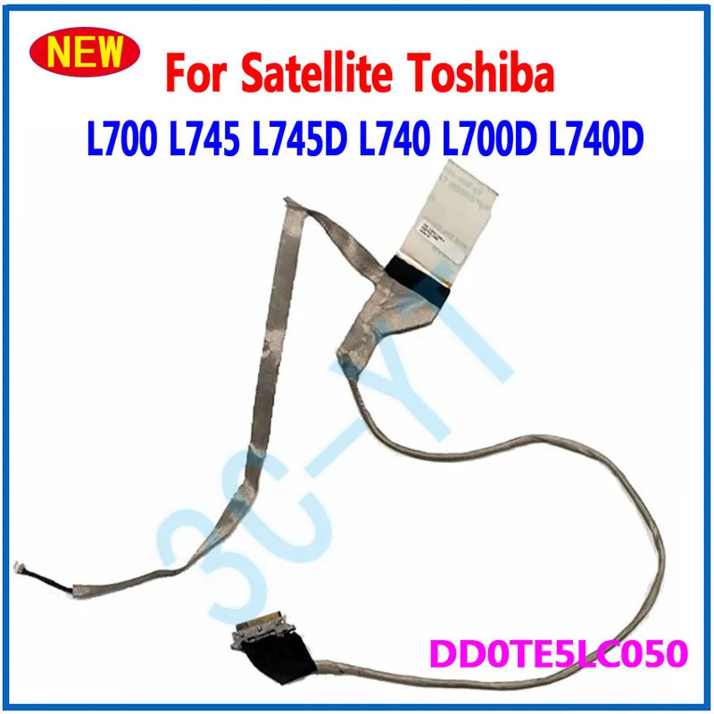 1PCS ใหม่ LCD LED LVDS สายวิดีโอหน้าจอ Flex สําหรับ Toshiba Satellite L700 L745 L745D L740 L700D L74