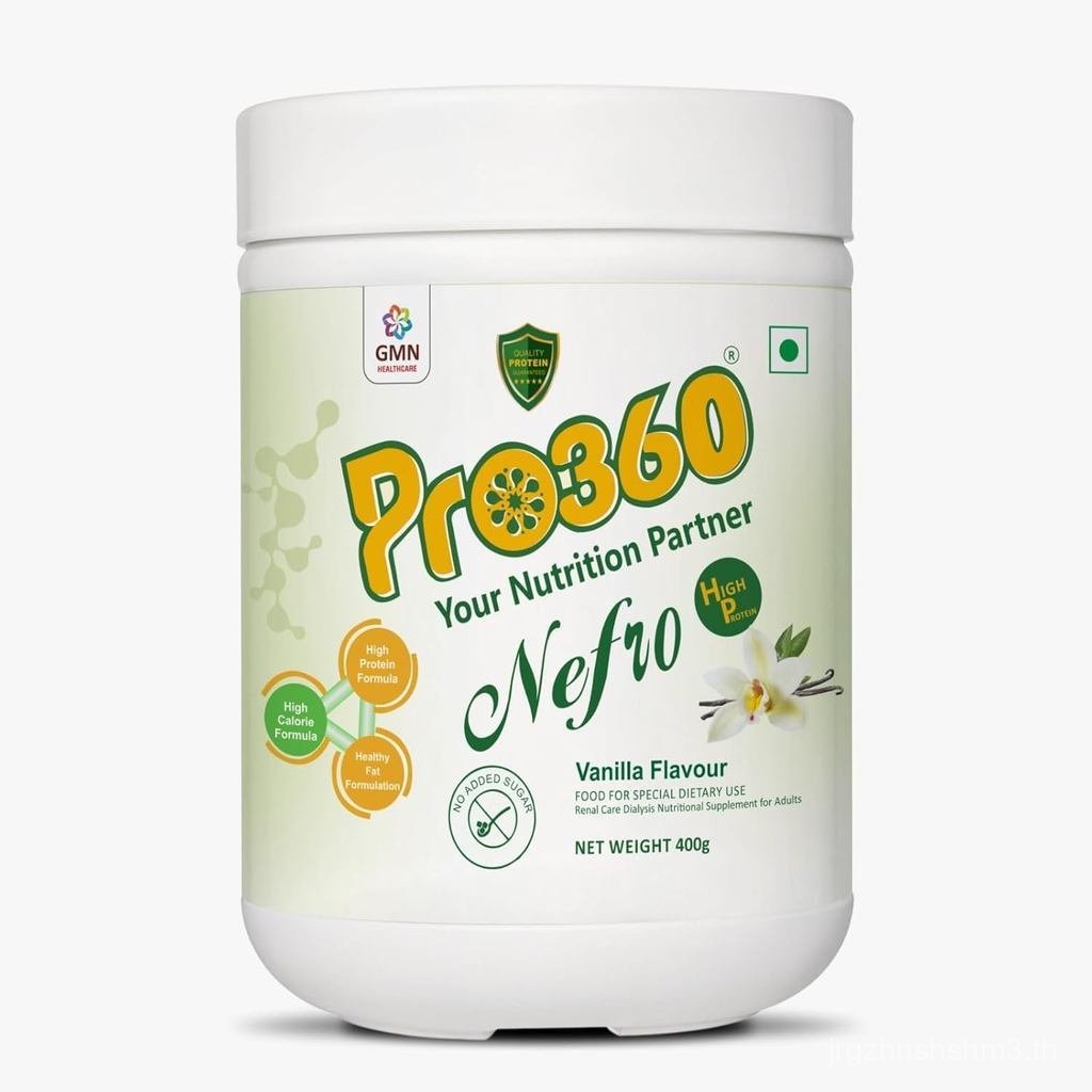 Pro360 Nefro HP Powder – Vanilla Flavour, 400g – อาหารเสริมบํารุงไตโปรตีนสูงสําหรับโรคไต – ผงโปรตีนวานิลลาพร้อม L-Taurine, L-Carnitine & Essentia