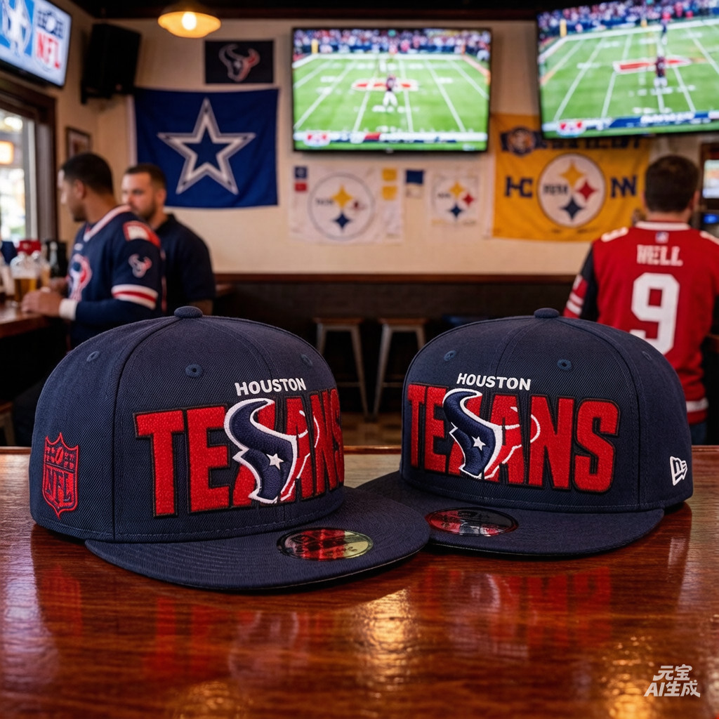 Hot-sellMens ใหม่ ErIa Navy Houston Texans 2023 NFL ร่าง 9FIFTY Snapback หมวกปรับได้ป้องกันแสงแดดแฟช