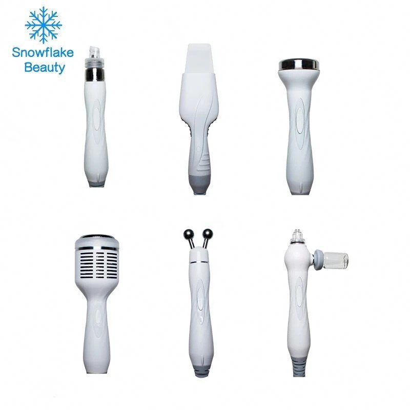 hot sale 6 in 1 H2O2 hydra water oxygen jet peeling facial machine handle