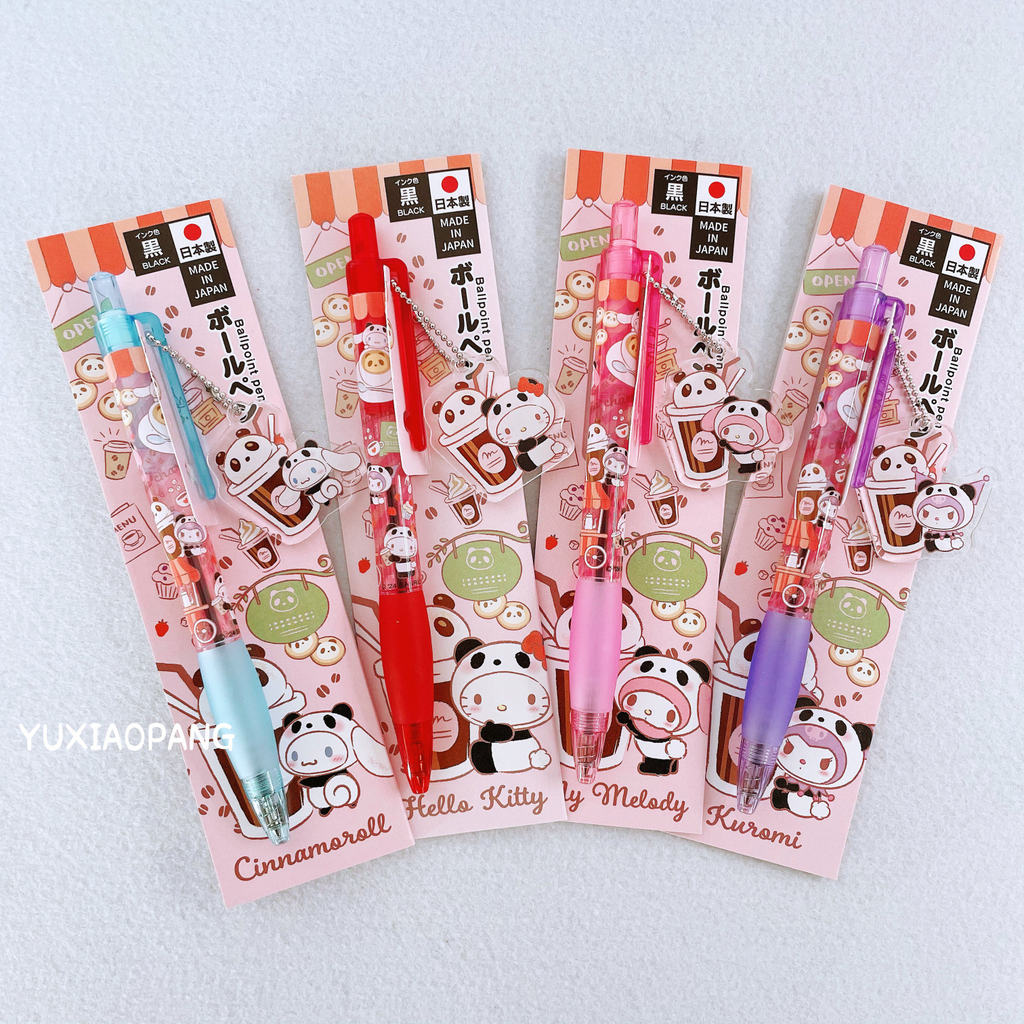 Sanrio Panda Dessert Shop Limited Japanภูมิภาคจํากัดจี้จี้ปากกาลูกลื่น Kitty Cinnamon Dog
