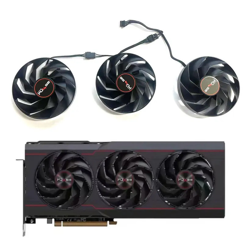การ์ดวิดีโอพัดลมระบายความร้อนสําหรับ sapphire pulse radeon RX7900 XT RX 7900xtx oc การ์ดกราฟิก coole