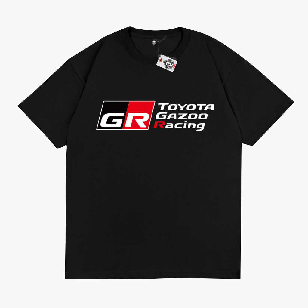 Karimake Garage Toyota Gazoo Racing GR เสื้อยืดสีดํา | เสื้อยืดแข่งผู้ชายและผู้หญิง | Size S–5XL พรี