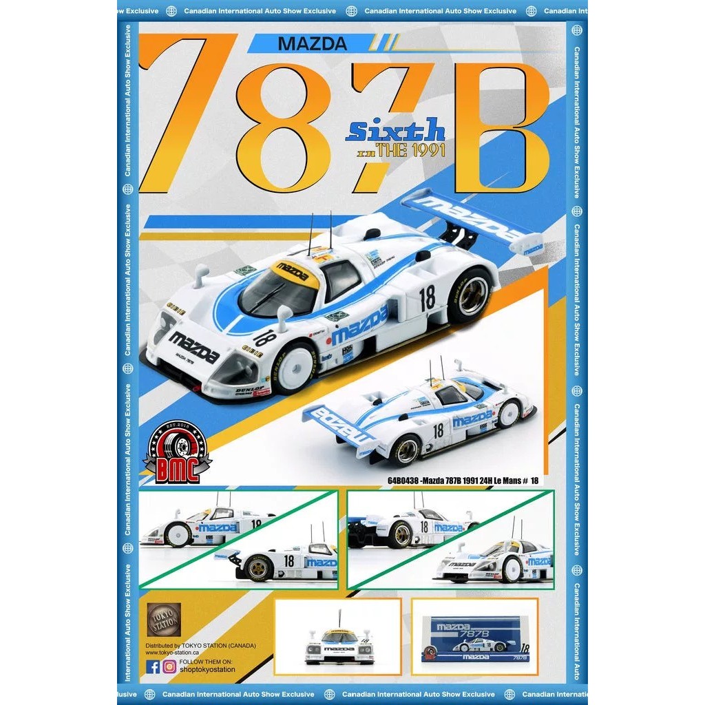 [สต๊อกพร้อม ติดต่อหากคุณมีคําถามใดๆ] BMC 1/64 รุ่นนิทรรศการ MAZADA Mazda Mastercard 78