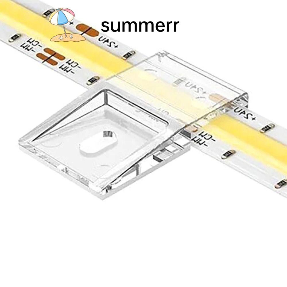 SUMMERR 10 มม.PCB LED Light Strip คลิป, WS2812B WS2811 Light Strip Clamp คลิปพร้อมสกรู, FCOB COB SK6