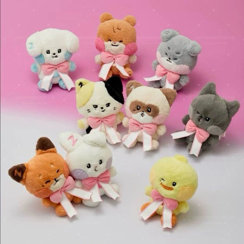 ZERONI 丨 zb1 - HOMEPARTY Bow Plush Doll ตุ๊กตาน่ารัก Star Merchanded ของเล่นอินเทรนด์เดสก์ท็อปตกแต่ง