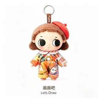 POPMART Nyota Little Instant Series จี้ตุ๊กตาไวนิลกล่องลึกลับของขวัญเล่นอินเทรนด์