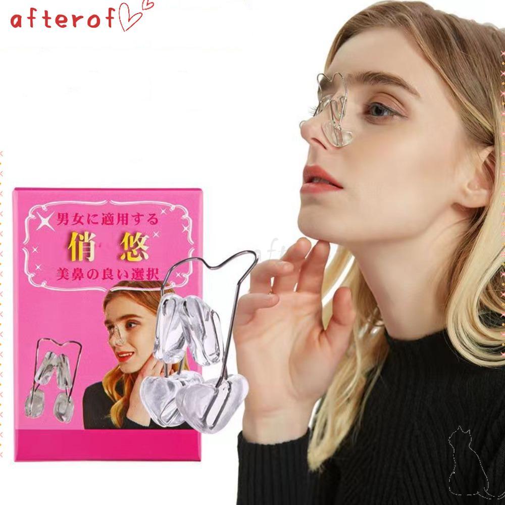 AFTEROF Beauty Nose Clip, No Pain Massage Tool Nose Orthotics Clip, Portable Nose Up Smooth Edge Nos