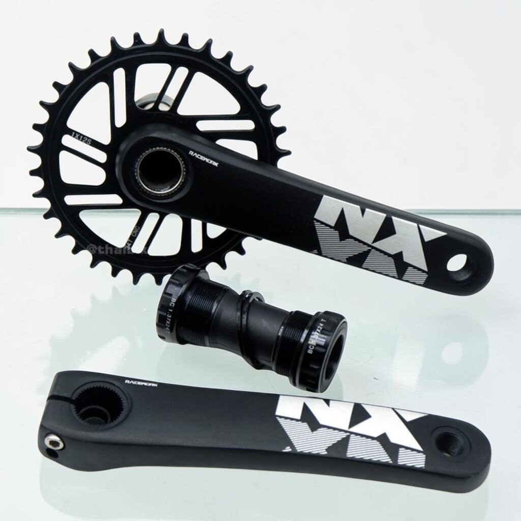 ชุดขาจานจักรยานเสือภูเขา พร้อมกะโหลก RACEWORK NX1 7000 II Axis Bicycle Crankset