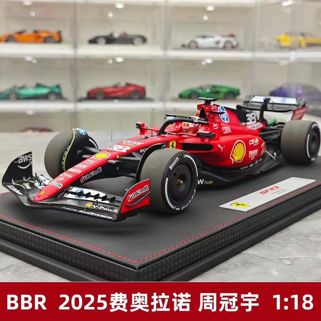 BBR 2025 Fionorano Ferrari SF23 Zhou Guanyu Show F1 1: 18 Racing Model