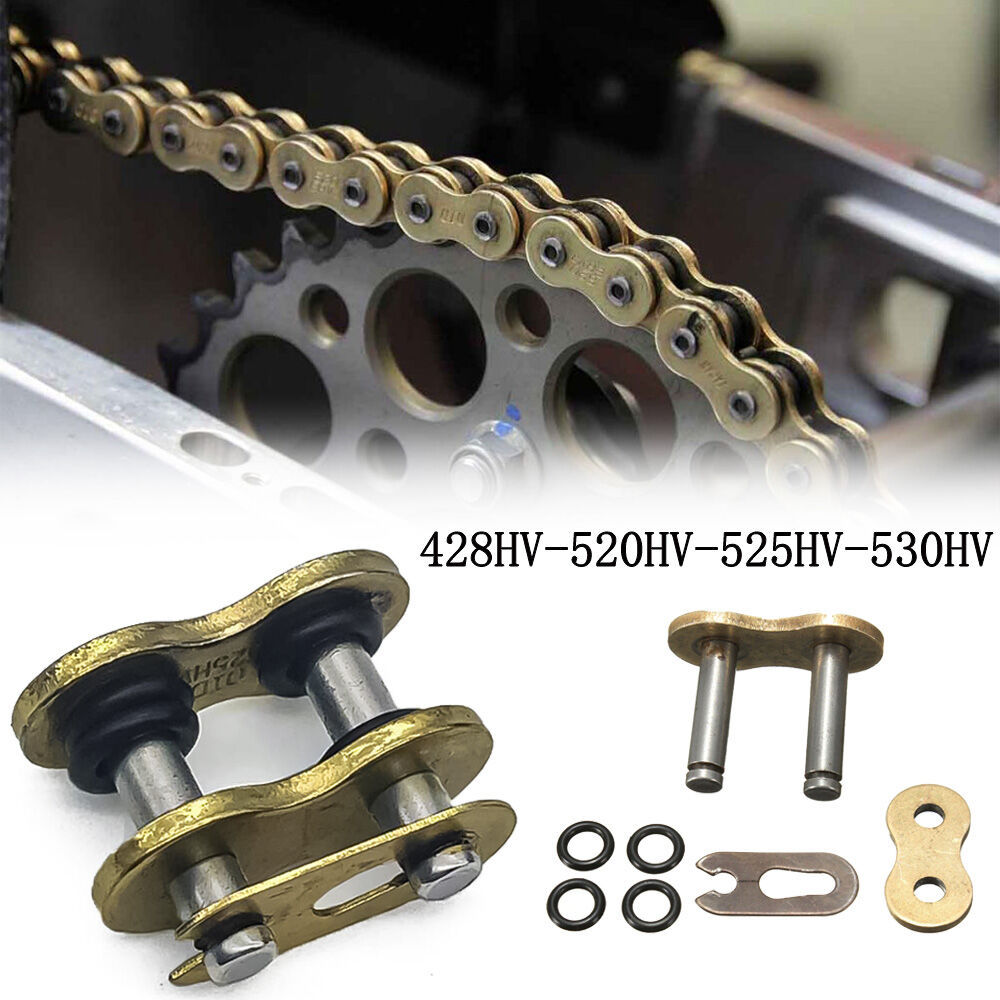 รถจักรยานยนต์ไดรฟ์โซ่ O-แหวน Mater Link Gold DID Rivet คลิปสําหรับ 428 520 525 530 428H 520H 525H 53