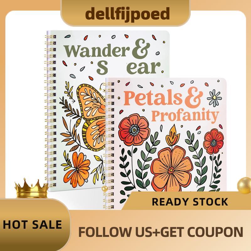 dellfijpoedBeautiful Adult Coloring Book Set2 forRelaxation withFloral