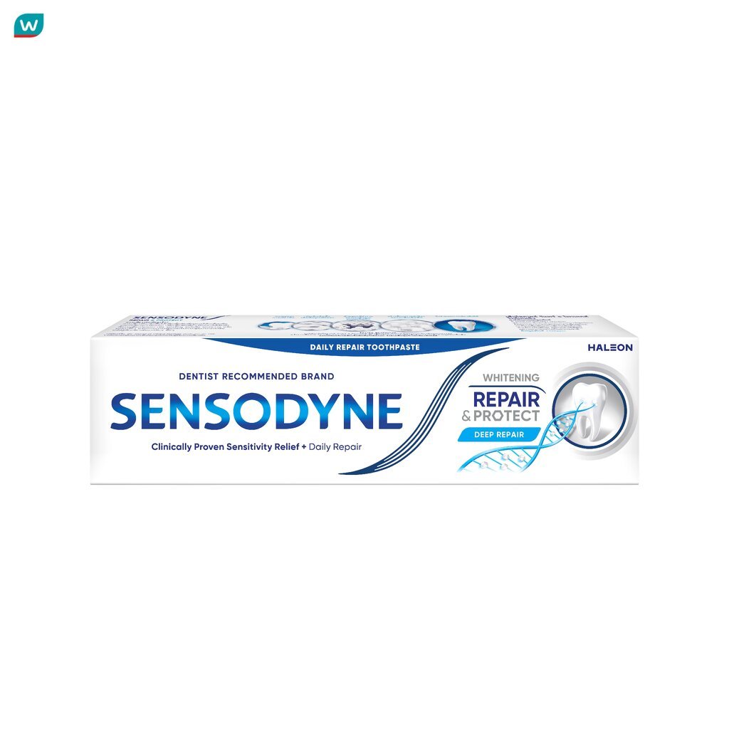 Sensodyne เซ็นโซดายน์ ยาสีฟัน รีแพร์ แอนด์ โพรเทคท์ ไวท์เทนนิ่ง 100 กรัม