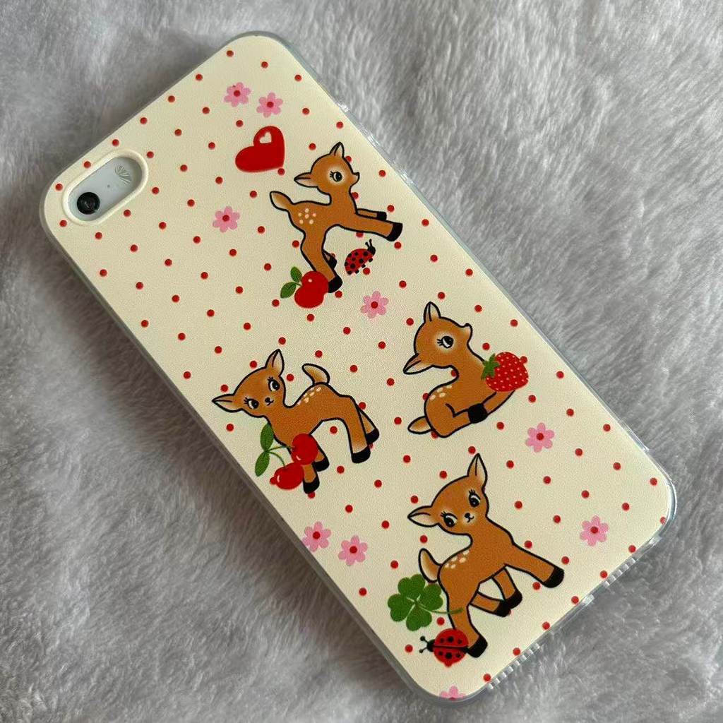 Love Deer เคสโทรศัพท์ Oh Deer เหมาะสําหรับ Apple iPhone17/16/15/14/Pro/Max/plus Soft Case 7 รวมทุกอย