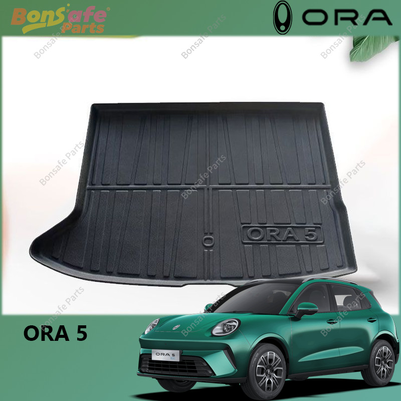 แผ่นรองท้ายรถ ORA 5 ของแต่ง ถาดท้ายรถแบบเข้ารูป กันน้ำกันสกปรก ล้างง่าย พรีเมี่ยม ชุดแต่ง